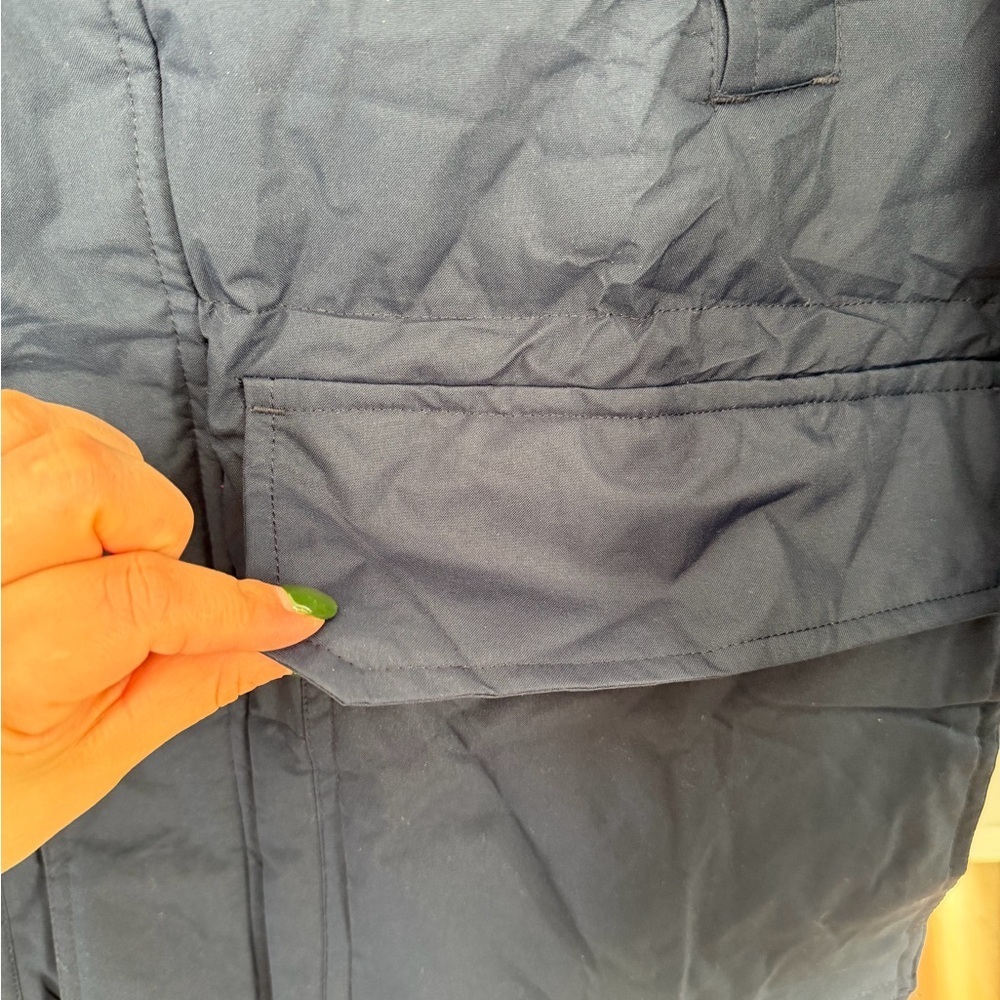 Men's Dark Blue Puffer Jacket - Picture 6 of 11